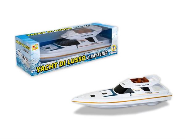 BARCA 'YACHT DI LUSSO' CM. 30 A BATTERIA  12 £                 SCATOLA-M