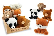 PELUCHE CM. 13 ANIMALI 'SELVAGGI' 6/ASS  6 £    -NICE & GOOD   DISPLAY-X