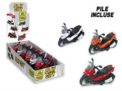 MOTO SCOOTER LUCI/SUONI A FRIZIONE 3/ASS 6 £                   DISPLAY-M