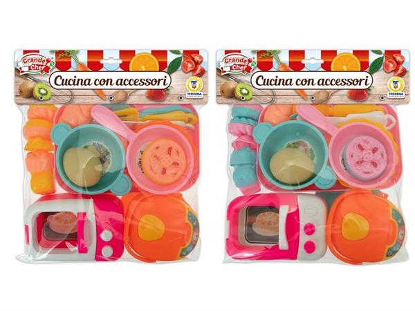 CUCINA SET CHEF 'MICROONDE' C/ACC 2/ASS  12 £                    BUSTA-F