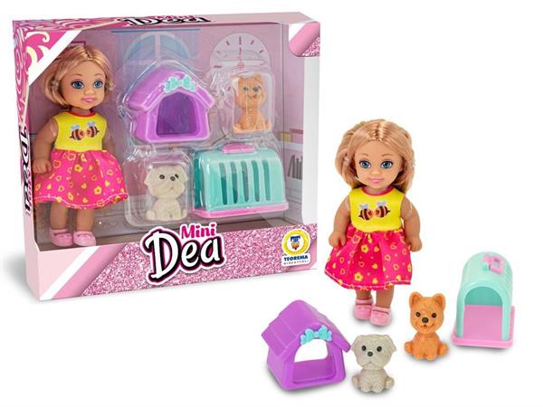 BAMBOLINA 'MINI DEA' CON CUCCIOLI E ACC  48 £                  SCATOLA-F