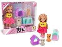 BAMBOLINA 'MINI DEA' CON CUCCIOLI E ACC  48 £                  SCATOLA-F