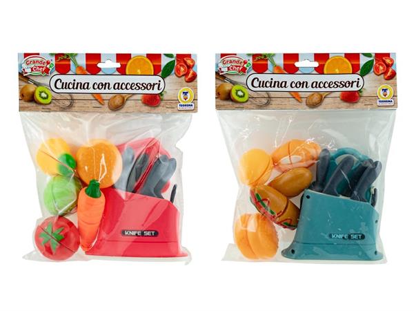 CUCINA SET CHEF 'PORTACOLTELLI' C/ACCESSORI 12 £   2/ASS         BUSTA-F