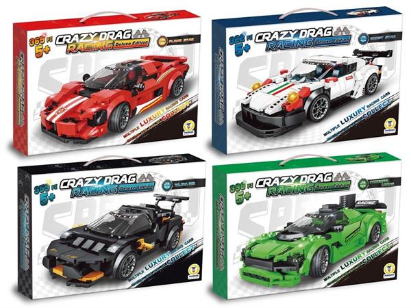 COSTRUZIONI CLICK CLACK RACING CAR 4/ASS  8 £                  SCATOLA-M