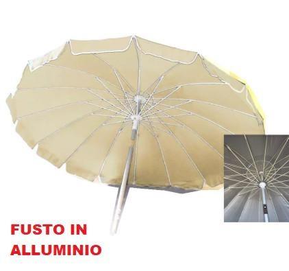 OMBRELLONE CM.220/16 POLI-SIL PA32 +SNOD ALL  6 £  ECRU  AIRVEN ST-FIBER