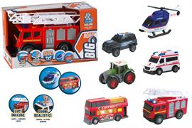 MEZZI 'SIMPATICI' BIG ROAD LUCI/SUONI 6/ASS 12 £               SCATOLA-M