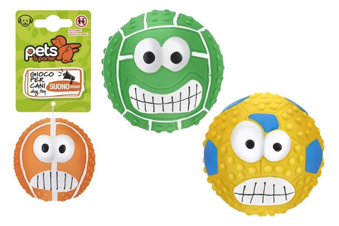 PET GIOCO PALLINA C/SUONO PER CANI 3/ASS   24 £