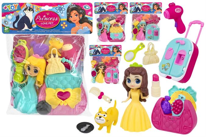 BAMBOLINA 'PRINCESS' C/ACCESSORI BEAUTY E CUCINA 12 £            BUSTA-F