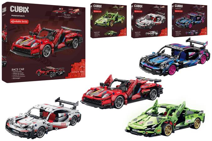 COSTRUZIONI CUBIX AUTO RACER 1/18 R/CAR 4/ASS 6 £              SCATOLA-M