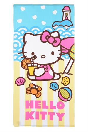TELO MARE CM. 70x140 MIC/FIBRA 'HELLO KITTY' 24 £