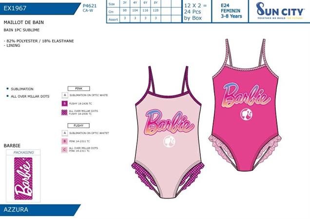 COSTUME F INTERO 'BARBIE'  TG.3 ANNI ULTIMO PEZZO  24 #            R/ULT