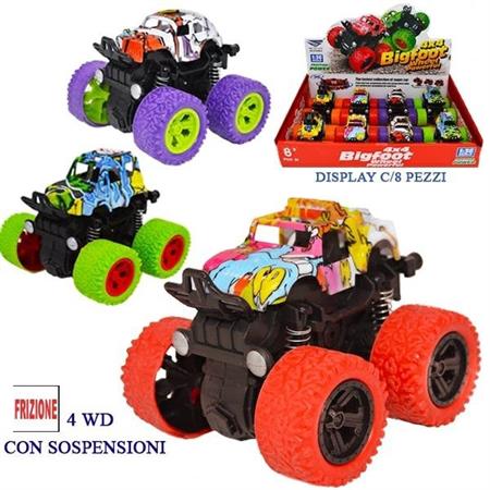 AUTO MONSTER JEEP 4x4 FRIZIONE C/SOSPENS. 8 £      4/ASS       DISPLAY-M