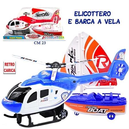ELICOTTERO R/CARICA C/BARCA A VELA IN BOX 2/ASS 48 £              CUPOLA