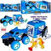 AUTO MONSTER A FRIZIONE C/GABBIA 3 PESCI 24 £      2/ASS       SCATOLA-M
