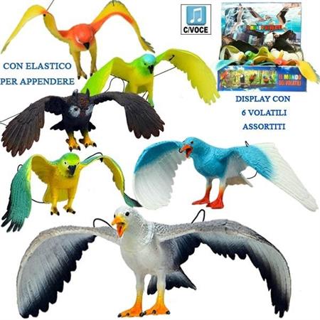 ANIMALI UCCELLI C/VOCE APPENDIBILI 6/ASS 6 £                   DISPLAY-X
