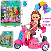BAMBOLA 'NINA' C/MOTO CUCCIOLI E ACCESSORI 24 £    3/ASS       SCATOLA-F