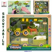 PLAYSET FATTORIA C/MEZZI SMONTABILI E ANIMALI 12 £    2/ASS    SCATOLA-M