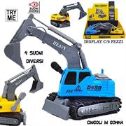 CAMION ESCAVATORE CINGOLATO C/CABINA E SUONI 6 £    2/ASS      DISPLAY-M