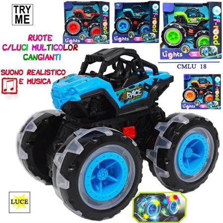 AUTO MONSTER C/RUOTE LUCI E SUONI MULTICOLOR 24 £    4/ASS     SCATOLA-M