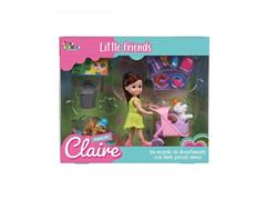 BAMBOLA 'CLAIRE' PASSEGGIATA C/CUCCIOLI E ACC 8 £   SNODABILE  SCATOLA-F