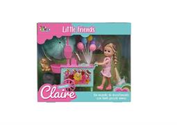 BAMBOLA 'CLAIRE' C/CARRELLO GELATI E ACC 8 £      SNODABILE    SCATOLA-F