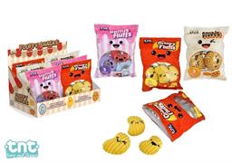 PELUCHE CM. 20 FLUFFY SNACKS APRIBILI TNT 3/ASS 9 £            DISPLAY-X
