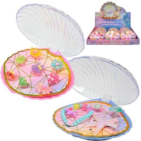 COFANETTO 'CONCHIGLIA' C/ANELLI E BRACCIALETTI 12 £   2/ASS    DISPLAY-F