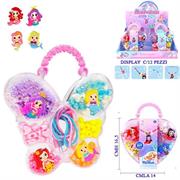 PERLINE 'COFANETTO' TRASPARENTE C/CIONDOLI 12 £                DISPLAY-F