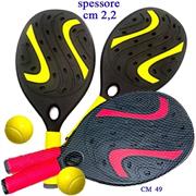 RACCHETTE BEACH PADEL CM. 49 C/PALL. 2/COL 12 £