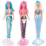BAMBOLA 'STEFFI LOVE' SIRENA C/PAILLETTES 12 £      3/ASS      SCATOLA-F
