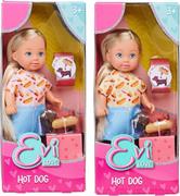 BAMBOLA 'EVI LOVE' C/CANE HOT DOG    24 £                      SCATOLA-F