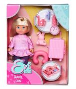 BAMBOLA 'EVI LOVE' TRAVEL FUN C/ACCESSORI VIAGGIO 12 £         SCATOLA-F