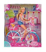 BAMBOLA 'STEFFI LOVE' GIRO IN BICI C/BEBE' 12 £                SCATOLA-F