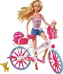 BAMBOLA 'STEFFI LOVE' GIRO IN BICI C/BEBE' 12 £                SCATOLA-F