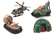 PLAYSET SQUADRA D'ASSALTO C/MEZZI MILITARI 12 £    2/ASS       SCATOLA-M