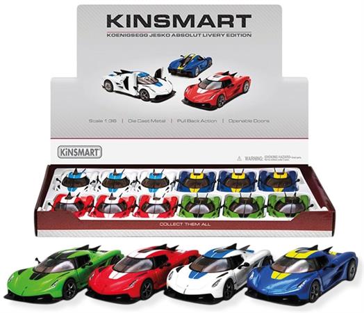 AUTO D-CAS 1/38 KOENIGSEGG JESKO LIV. R/CAR 12 £    -MIN 2     DISPLAY-M