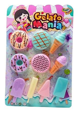 CUCINA SET 'GELATOMANIA' C/GHIACCIOLI E DONUTS 36 £   3/ASS    BLISTER-F