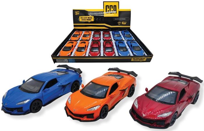 AUTO D-CAS 1/38 CORVETTE C8 Z06 2024 R/CAR 12 £     -MIN 2     DISPLAY-M
