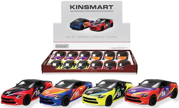 AUTO D-CAS 1/36 NISSAN FAIRLADY LIV. R/CAR 12 £    -MIN 2      DISPLAY-M