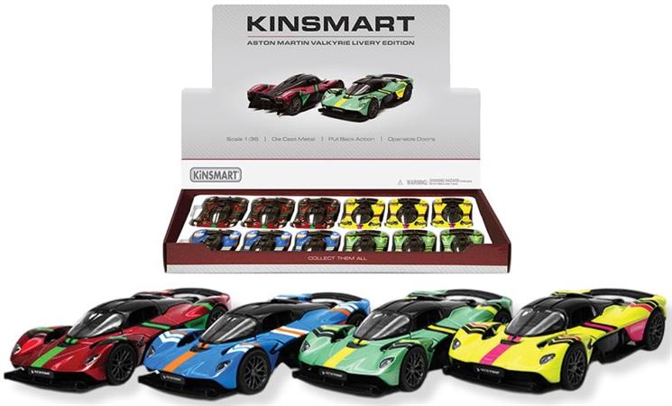 AUTO D-CAS 1/36 ASTON MARTIN VALKRIE R/CAR 12 £  -MIN 2        DISPLAY-M