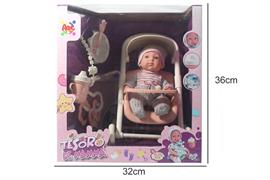 BAMBOLOTTO 'TESORO DI MAMMA' C/PASSEGGINO E ACC 8 £            SCATOLA-F