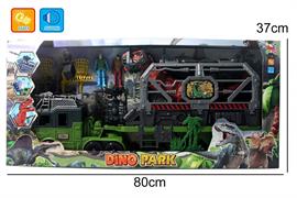 CAMION 'MEGA' C/GABBIA DINOSAURO T-REX LUC/SUO 4 £   80 CM.    SCATOLA-M