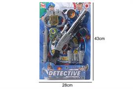 FUCILE POLIZIA C/MANETTE E ACCESSORI 48 £                      BLISTER-M