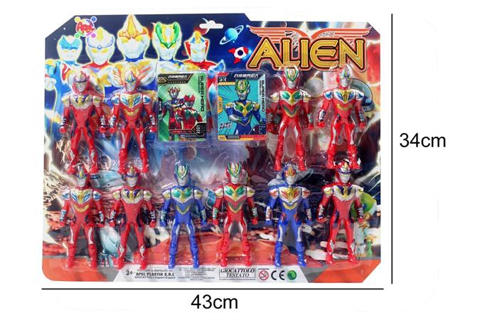 PERSONAGGI 'SPAZIALI' ALIEN 10PZ + CARD 24 £                   BLISTER-M