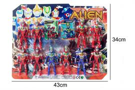 PERSONAGGI 'SPAZIALI' ALIEN 10PZ + CARD 24 £                   BLISTER-M
