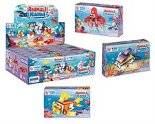 COSTRUZIONI POCKET ANIMALI MARINI 12/ASS 12 £      -MIN 6      DISPLAY-X