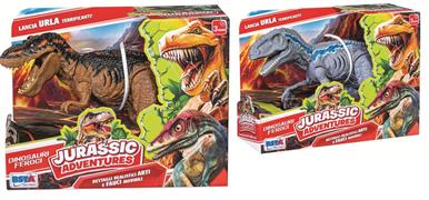 DINOSAURO 'JURASSIC ADVENTURES' C/VOCE 2/ASS 12 £              SCATOLA-M