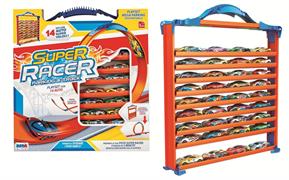 PISTA AUTO 'SUPER RACER' PARKING C/14 MEZZI 12 £               SCATOLA-M