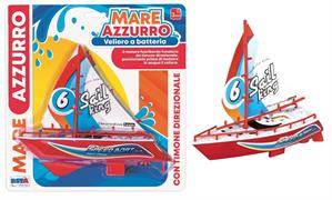 BARCA 'A VELA' MARE AZZURRO A BATTERIA 2/ASS 24 £              BLISTER-M