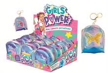 PORTACHIAVI 'ZAINETTO' GIRLS POWER 3/ASS 12 £                  DISPLAY-F